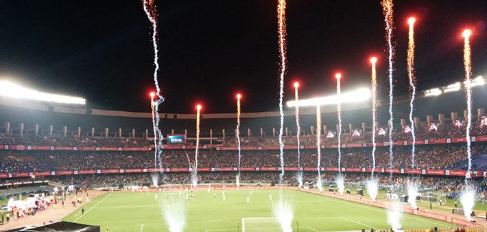 Matchday in India: the ISL atmosphere keeps improving.